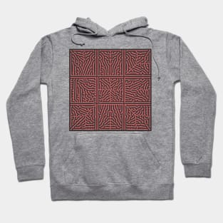 Turing Pattern Squares (Rose Gold) Hoodie